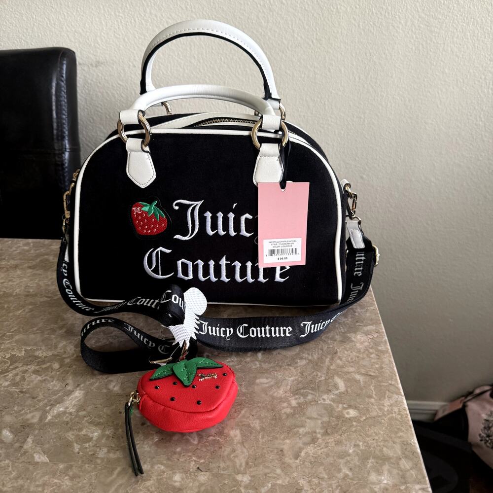 Juicy Couture Sweet N Juicy Apple Strawberry Satchel Liquorice